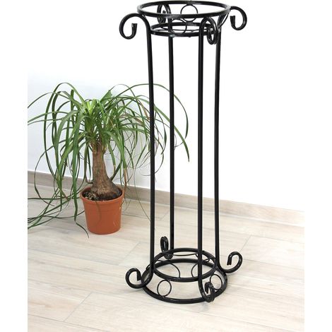 DanDiBo Blumensäule Metall Schwarz 97 cm Blumenständer KW042 Blumenhocker Pflanzenständer Pflanzensäule (1/5)