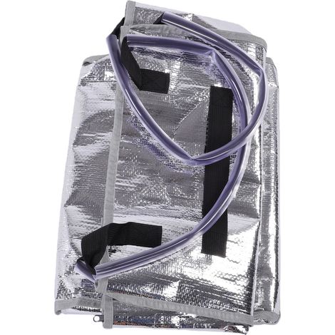 Grand sac à provisions réutilisable à roulettes, pliable et robuste, avec 4 roues et 3 poignées. Idéal pour les voyages et le linge. Supporte jusqu'à 34,5 kg (76 lb), couleur argent. (1/5)