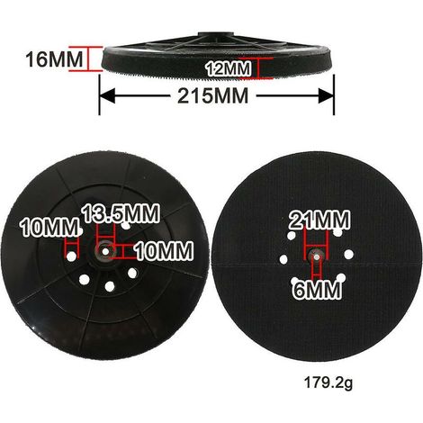 Jeu de forets Plateau de ponçage 215 mm compatible avec ponceuse à sec 215 MNS (1/4)