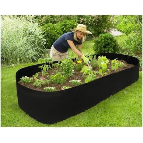 Atmungsaktiver Pflanzsack für Balkon, Terrasse oder Garten, Schwarz – 90 x 180 cm (1/5)