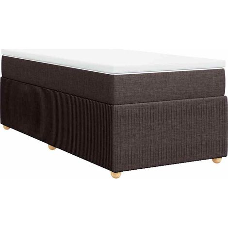 Maison Exclusive - Boxspringbett mit Matratze Dunkelbraun 80x200