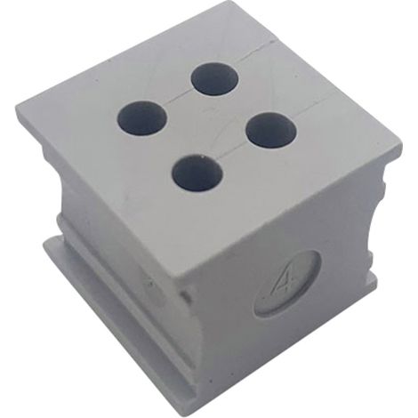 TRU COMPONENTS ELT 4/4 Kabeldurchführung geschlitzt Klemm-Ø (max.) 4 mm Elastomer Grau 1 St. (1/3)