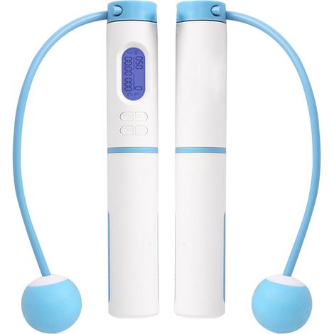 Corde à Sauter Sans Cordon - Écran HD Intelligent - Réglable en Longueur - Comptage Précis - Pour Adultes et Enfants - Par 2 (1/5)