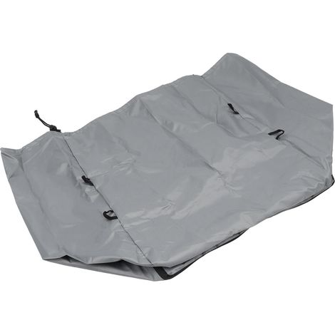 Housse protection pompe chauffage spa gonflable 420D toile Oxford argentée grise anti pluie poussière + sac rangement + sangle (1/5)