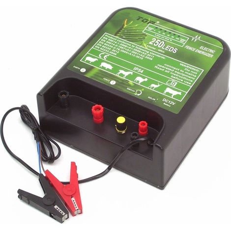Elektrozaun Weidezaungerät 250 LED 12V 2,5 Joule 12000V Solar Weidezaun 56391 (1/5)
