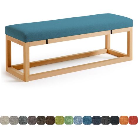 Coussin de Banc Coussin de Siège 160X40X3CM Coussin de Chaise avec Housse Amovible pour Rebord de Fenêtre Mobilier de Jardin Extérieur Terrasse (1/5)
