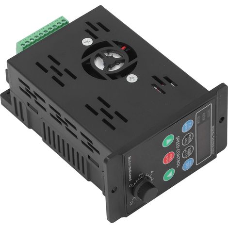 Variateur de fréquence 30W entrée 1PH 176-264V sortie 3PH 0-220V 0.1-400Hz écran LED régulateur vitesse moteur PC ignifuge (1/5)