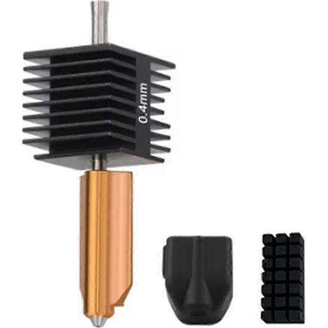 Kit de tête d'impression améliorée pour imprimante 3D Flashforge AD5X, buse bimétallique monobloc de 0,4 mm avec brosse en silicone (1/5)