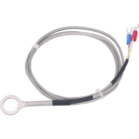 Thermocouple type K, sonde inox 304 Ø14mm, -40 à 1000°C, câble 1m, capteur de température industriel (1/5)