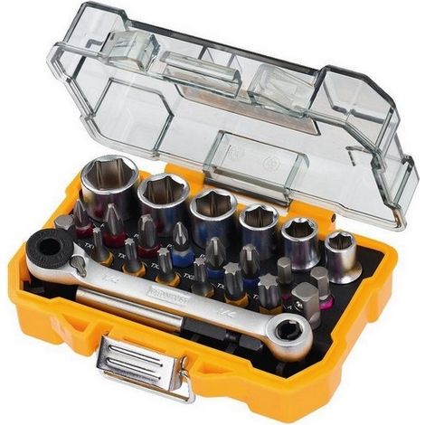 DeWalt DT71516 24 Piece High Performance Socket and Screwdriving Bit Set