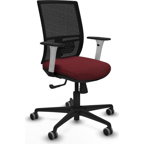 Chaise de bureau piqueras y crespo Yunquera blanc support lombaire (1/2)