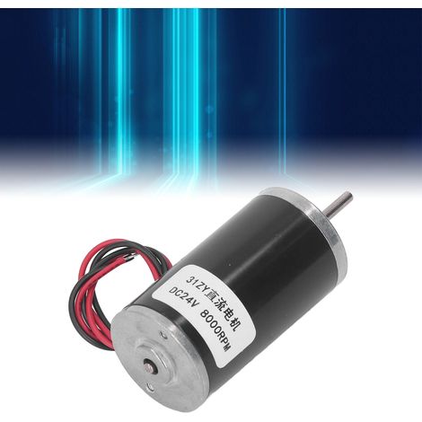 Miniatur-Gleichstrommotor 31ZY mit Permanentmagnet und Stahlrohr, 24 V, variable Drehzahl, Vorwärts- und Rückwärtslauf, hohes Drehmoment 8000 U/min (1/5)