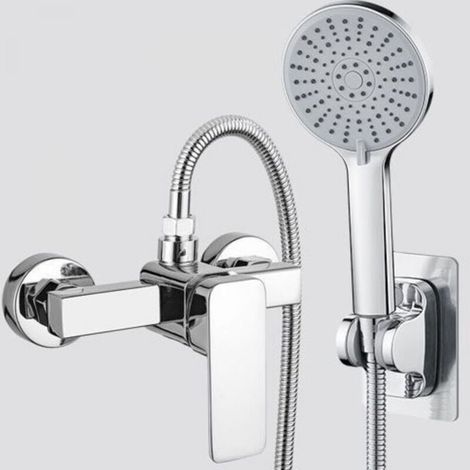 Shower Mixer Set, Shower Faucet with Hand Showers (1/2)