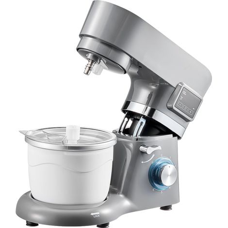 Machine à Glace 1,7 L, Mixeur Électrique 6 Vitesses, Affichage Numérique LED, Accessoires Inclus, Pour Crème Glacée Maison (1/5)