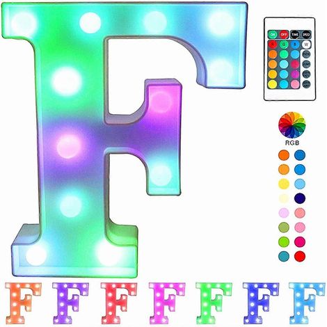 Bande lumineuse LED multicolore Qinwei avec télécommande pour enseigne lumineuse, idéale pour les fêtes, les bars et la décoration intérieure --- Multicolore F (1/5)