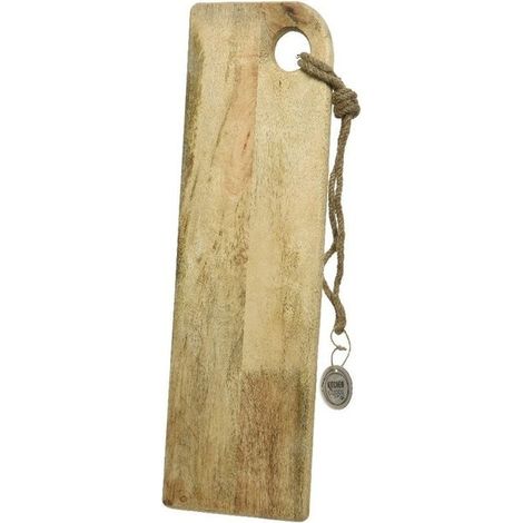 Dekorativer Mangoholz-Schneidebrett mit Schnur 18 × 58 cm