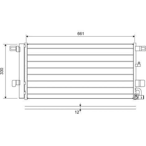 Condenseur, climatisation Valeo 822650 AUDI 8W0816421C 8W0816421J 8W0816421M