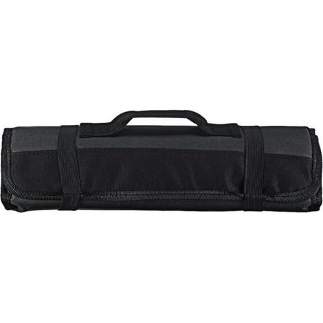 Sac Organisateur Rouleau D'outils - Tissu Oxford - 22 Poches - 58x35,3 cm Déplié - Noir - 1 Pièce (1/4)