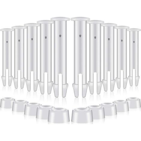 12 Pièces Goupilles en Plastique pour Intex Round Metal Frame Pools Pièces de Rechange pour Joints de Piscine pour Joints de Piscine,Remplacement de pièces de Rechange Joint Pins(6cm/2.36in) (1/5)
