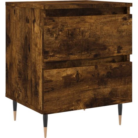 Comodino con cassetti 40 x 35 x 50 cm MDF marrone DEC033589