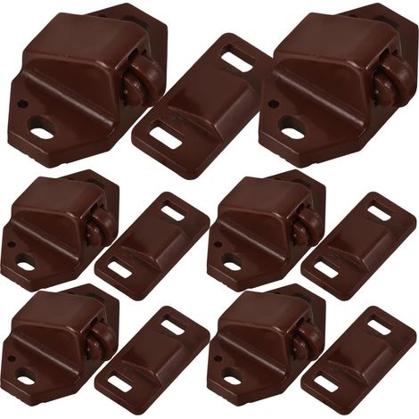 Accessoires de fermetures pour placards 20 pièces, loquets à bille double en plastique, adaptés aux meubles variés, installation facile et durable (1/5)