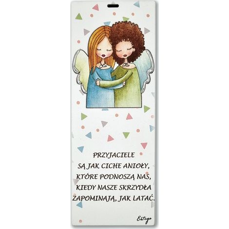 Le Graziose Gemaltes Bild Spruch Freundschaft 6x15 cm  Größe: 6x15 cm  Artikelnummer: ES0512405PL