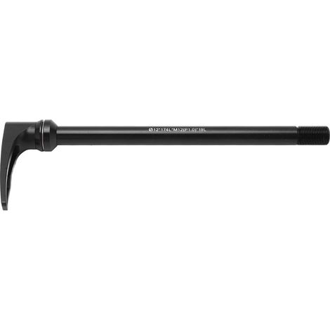 Schnellspannachse für Fahrräder, leichter Aluminiumhebel, 12 mm Durchmesser M12, Länge 174 mm, ideal für Fahrradreparaturen. (1/5)