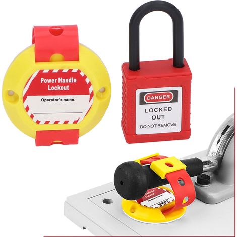 Cadenas isolant BD-D25+ + étiquette de sécurité industrielle Loto, interrupteur à couteau d'arrêt pour maintenance, verrouillage de poignée d'ouverture/fermeture pour panneau électrique (1/5)