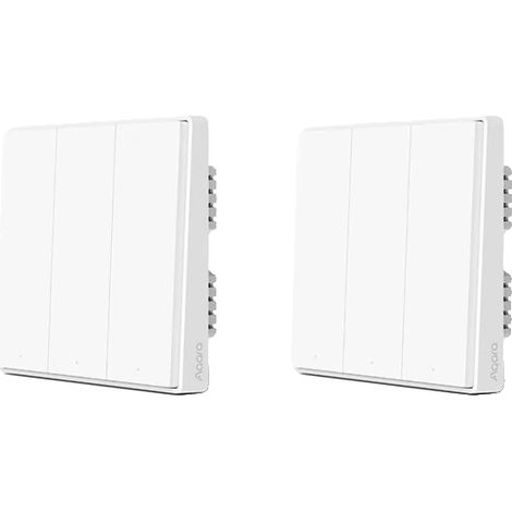 Interrupteur Intelligent, Technologie Zigbee, Télécommande, D1 Pas de Neutre 3KX2 (1/2)