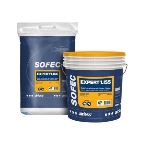 Enduit Airless Expert Liss 25kg – Application ultra rapide – Fini lisse prêt à peindre – Excellente adhérence sur tous supports