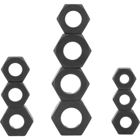 Jeffergarden 10 pcs Endommagé crou Boulon Remover Goujon Extracteur Ensemble Cassé Boulon Retrait Kit