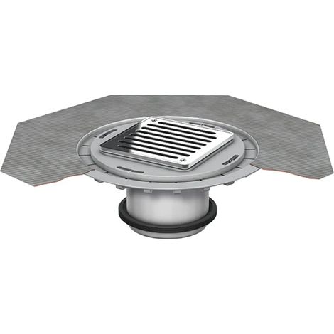ACO Elemento di supporto AV-Selecta 148x148/ K3/ PP/griglia V2A avvitata, 5141.91.52