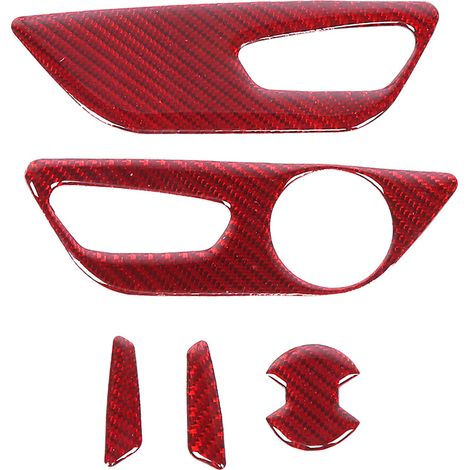 Garniture de volant en fibre de carbone 5D avec bouton de réglage pour Ford Mustang 2015-2019-AquaForge (1/5)