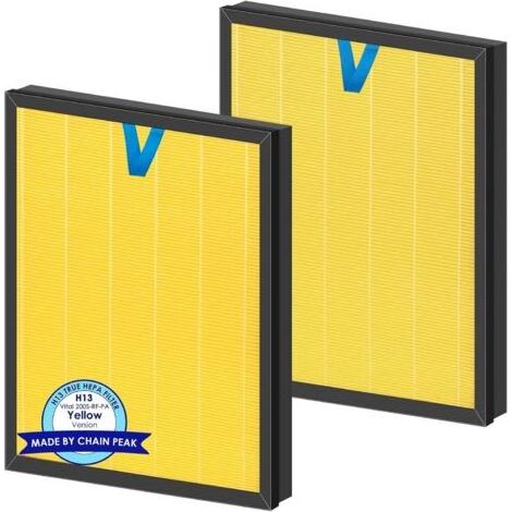 Applicable Vital 200S Pet Care Lot de 2 filtres de rechange compatibles avec les purificateurs d'air LEVOIT Vital 200S et Vital 200S-P, filtre HEPA H13, filtres à charbon actif 3 en 1, remplace Vital (1/5)
