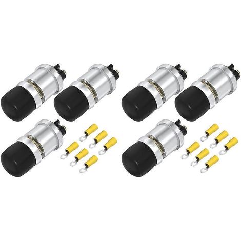 Interrupteur de démarrage à bouton-poussoir étanche 12 V 50 A pour klaxon de démarreur de moteur de voiture ou de bateau (1/5)