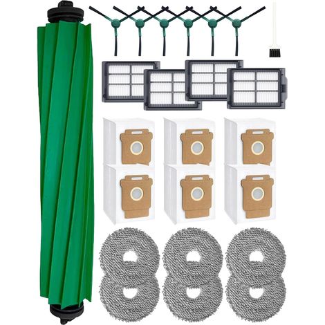 Accessoires Roomba Plus 405/505 Combo – Kit avec brosse principale, 6 brosses latérales, 4 filtres, 6 sacs et 6 lingettes (1/5)