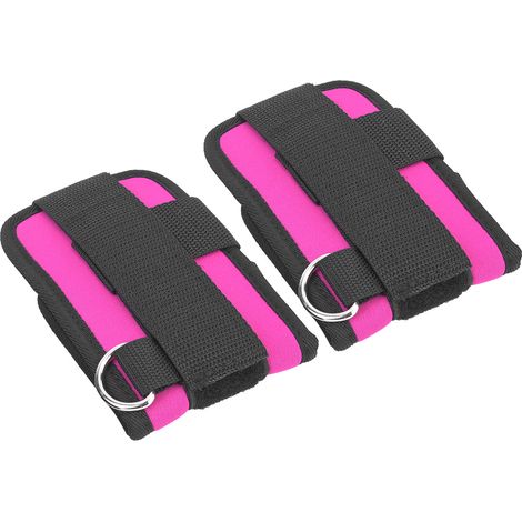 Sangle De Cheville Double Anneau En D Rouge Pour Musculation Fitness Entraînement Gym Paire (1/5)