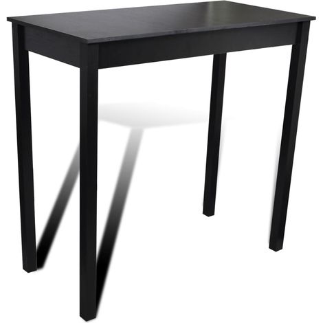Maison Exclusive - Set Tavolino da Bar con 2 Sgabelli Neri