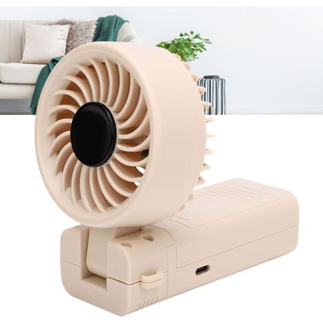 [Ventilador portátil recargable] Ventilador portátil recargable con capacidad de 5200 mAh, 6 niveles de velocidad y cabezal desmontable, adecuado para cualquier actividad. (1/5)