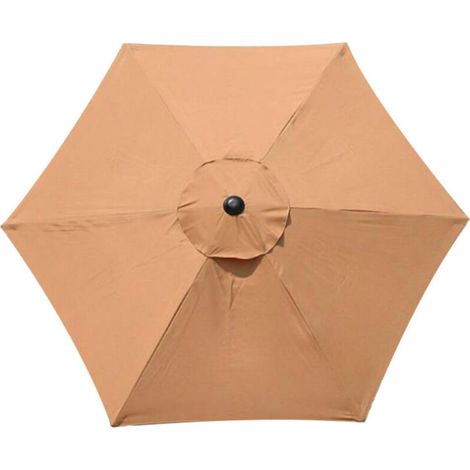 Ersatzbezug für 6-Streben-Sonnenschirme, 3M wasserdicht, UV-Schutz, khaki (1/4)