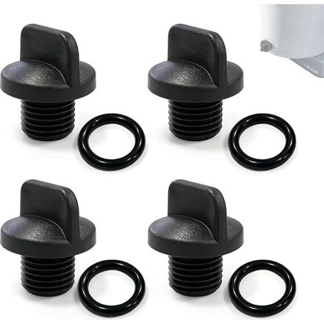 Bouchons vidange Piscine Joints toriques Inclus (1/5)