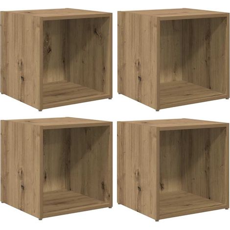 Maison Exclusive - TV-Schrankset 4 pcs Artisan-Eiche 37 x 35 x 37