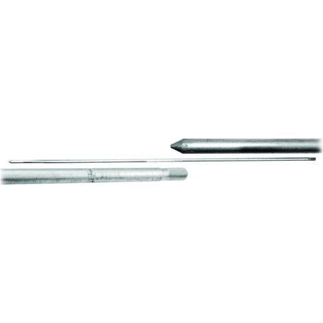 Asta di messa a terra, diametro 1,5 m, 16 mm, prolunga filettata, zincata (filettata su entrambi i lati) R.8164G
