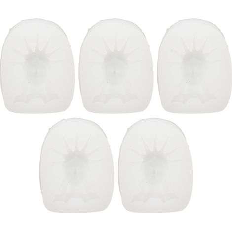 Set di 5 stampi in silicone morbido e flessibile, facili da sformare, multifunzionali, per lavori fai da te, decorazione di torte, produzione di sapone e candele profumate. (1/5)