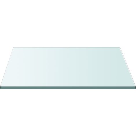 Dessus de table  Dessus de bureau  Plateau de table Transparent 60x60 cm Verre trempé