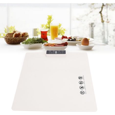 Flexible elektrische Silikon-Heizplatte 37 x 38 cm, 260 W, 5 Temperaturstufen, Timer (1 Std., 2 Std., 4 Std.), kompatibel mit allen hitzebeständigen Gerichten