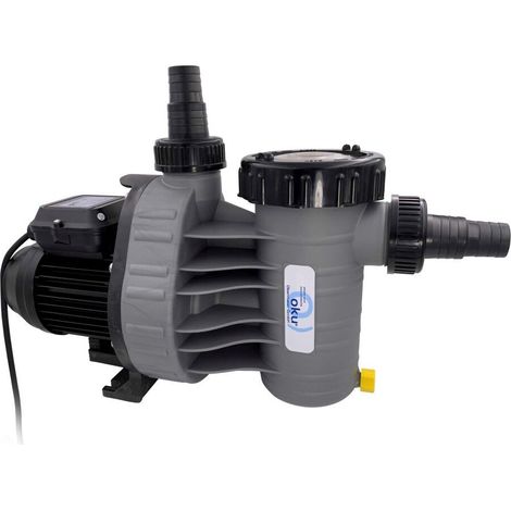 Busch-Jaeger – Pompe de piscine 11 m³/h – Auto-amorçante pour piscines hors-sol et étangs – Résistante à la corrosion – Moteur à revêtement en poudre
