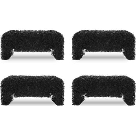 Sollbry Filtre de fontaine, filtre en mousse éponge pour fontaine ronde et cubique, lot de 4 filtres, filtre en mousse pour distributeur d'eau (noir) (1/4)