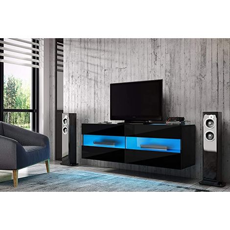 Mueble TV BOON blanco lacado 100 cm