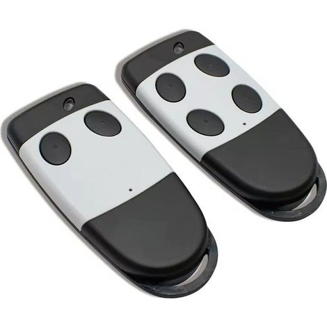 Lot de 2 télécommandes compatibles CARDIN S449 QZ2 QZ4 433MHz, émetteurs à code tournant 2 et 4 boutons pour porte de garage (1/4)